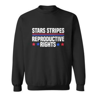 Stars Stripes Reproductive Rights American Flag V4 Sweatshirt - Monsterry