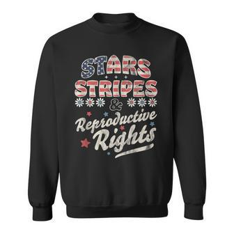 Stars Stripes Reproductive Rights Patriotic 4Th Of July Cute V2 Sweatshirt - Seseable
