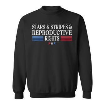 Stars Stripes Reproductive Rights Patriotic 4Th Of July Sweatshirt - Seseable