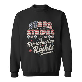 Stars Stripes Reproductive Rights Patriotic 4Th Of July Usa Flag Sweatshirt - Monsterry