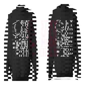 Stay Wild Moon Child Talisman Charm Dreamcatcher Sweatshirt - Seseable
