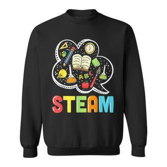 Steam Teacher And Student Back To School Stem Tee Sweatshirt - Seseable