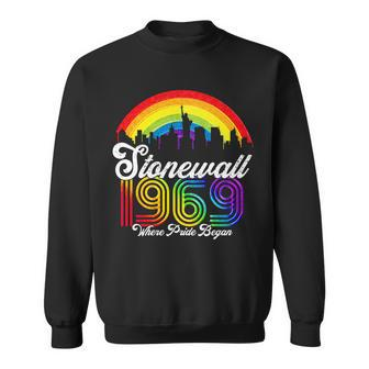 Stonewall 1969 Where Pride Began Lgbt Rainbow Sweatshirt - Monsterry