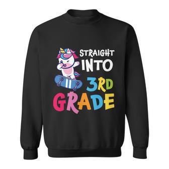 Straight Into 3Rd Grade Unicorn Back To School Sweatshirt - Monsterry CA