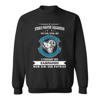 Strike Fighter Squadron Va 83 Vfa 83 Back Style Sweatshirt - Monsterry CA