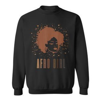 Strong Black Afro Girl African American Melanin Afro Queen Sweatshirt - Thegiftio UK
