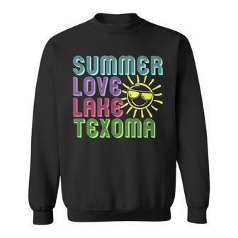 Summer Love Lake Texoma Colorful Rainbow Sunshine Sweatshirt - Thegiftio UK