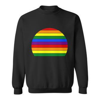 Sunset Lgbt Gay Pride Lesbian Bisexual Ally Quote V6 Sweatshirt - Monsterry AU