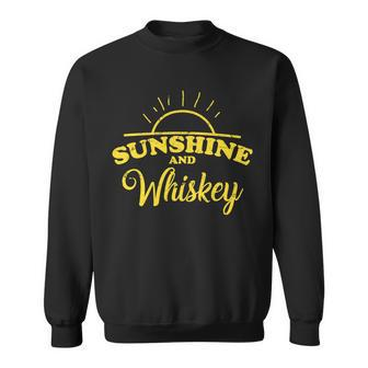 Sunshine And Whiskey Retro Summer Tshirt Sweatshirt - Monsterry