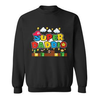 Super Daddio Funny Super Dad Daddy Father Sweatshirt - Monsterry CA