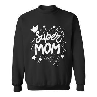 Super Mom Mothers Day Graphic Design Printed Casual Daily Basic Sweatshirt - Thegiftio UK