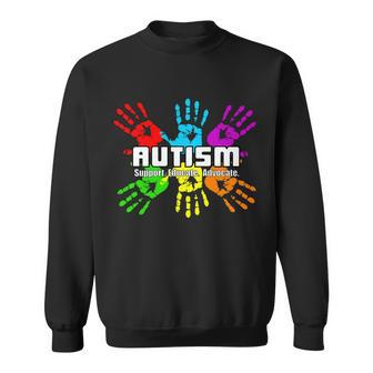 Support Educate Advocate Autism Handprint Sweatshirt - Thegiftio UK