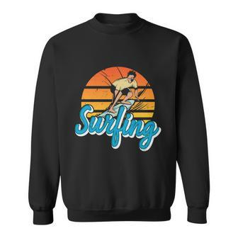 Surfing Vintage Summer Vacation Surf Sweatshirt - Monsterry UK