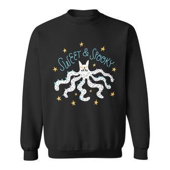 Sweet And Spooky Graphic Design Printed Casual Daily Basic Sweatshirt - Thegiftio UK
