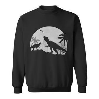 T-Rex In The Moon Sweatshirt - Monsterry