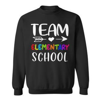 Team Elementary - Elementary Teacher Back To School Sweatshirt - Seseable