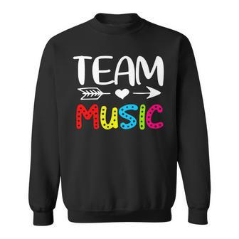 Team Music - Music Teacher Back To School Sweatshirt - Seseable