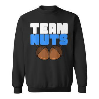 Team Nuts Gender Reveal Baby Shower Funny Family Baby Boy Sweatshirt - Thegiftio UK