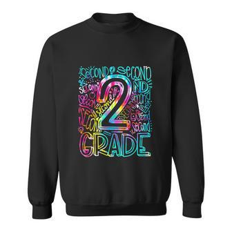 Team Second Grade Tie Dye 2Nd Grade Typography Teacher Sweatshirt - Monsterry DE