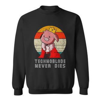 Technoblade Never Dies Rip Technoblade Sweatshirt - Monsterry