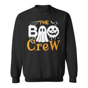 The Boo Crew - Scary Cute Ghost Pumpkin Halloween Sweatshirt - Seseable