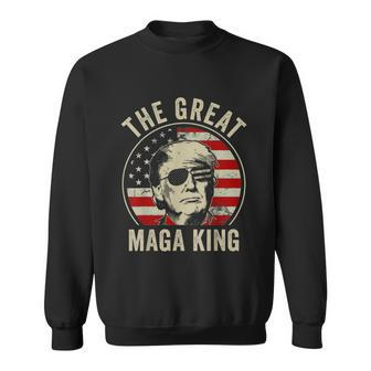 The Great Maga King Funny Trump Ultra Maga King Graphic Design Printed Casual Daily Basic Sweatshirt - Thegiftio UK