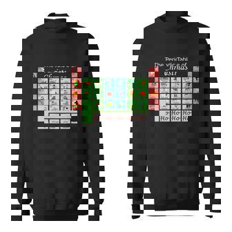 The Periodic Table Of Christmas Elements Sweatshirt - Thegiftio