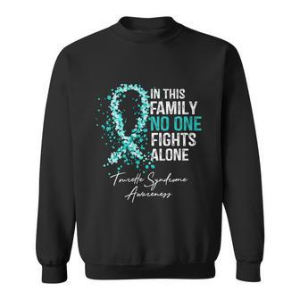 This Family No One Fights Alone Tourette Syndrome Awareness Great Gift Sweatshirt - Monsterry DE