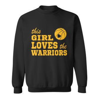 This Girl Loves The Warriors Basketball Gold Blooded Warriors 2022 Playoffs Sweatshirt - Thegiftio UK