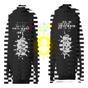 This Is My Hawaiian Gift Fun Party Holiday Luau Tropical Great Gift Sweatshirt - Thegiftio UK