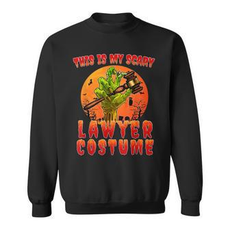 This Is My Scary Lawyer Costume Zombie Spooky Halloween Sweatshirt - Seseable