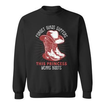 This Princess Wears Cowboy Boots For A Cowboy Rodeo Cowgirl Sweatshirt - Thegiftio UK