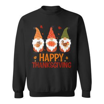 Three Gnomes Happy Thanksgiving Autumn Fall Pumpkin Spice V2 Sweatshirt - Thegiftio UK