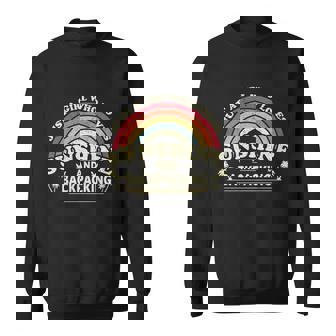 Travelling Design A Girl Who Loves Sunshine And Backpacking Cool Gift Graphic Design Printed Casual Daily Basic Sweatshirt - Thegiftio