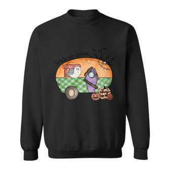 Trick Or Treat Sublimation Halloween Day Graphic Design Printed Casual Daily Basic Sweatshirt - Thegiftio UK