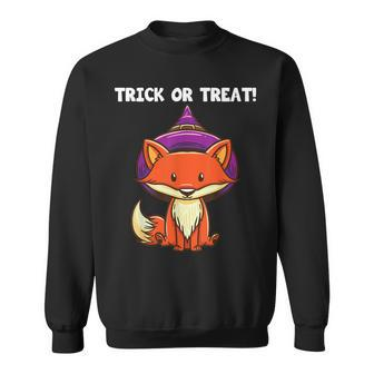 Trick Or Treat Witch Fox Halloween Party Costume Kids Sweatshirt - Seseable