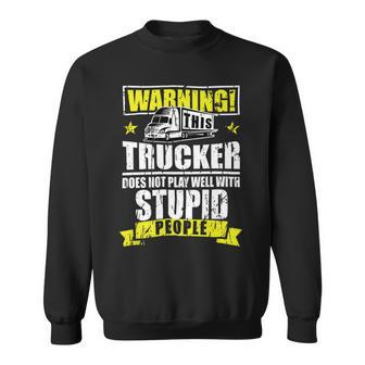 Trucker Trucker Accessories For Truck Driver Motor Lover Trucker__ Sweatshirt - Seseable