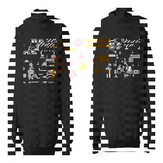 Trucks Excavator Cement Truck Bulldozer Construction Vehicle V6 Men Women Sweatshirt Graphic Print Unisex - Thegiftio