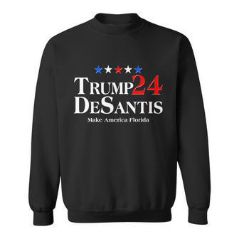 Trump Desantis 2024 Make America Florida Election Logo Sweatshirt - Monsterry