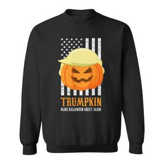 Trumpkin Donald Trump Funny Halloween Sweatshirt - Thegiftio UK