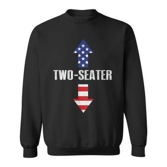  Two Seater Arrow 4Th Of July Usa Flag V2 Sweatshirt - Seseable