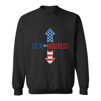 Two Seater Funny 4Th Of July Day Vintage Plus Size Graphic Shirt For Men Women Sweatshirt - Monsterry