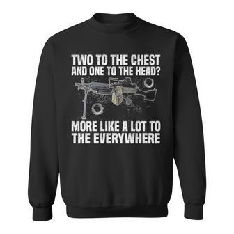 Two To The Chest Sweatshirt - Seseable