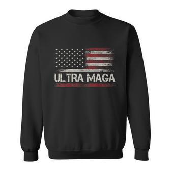 Ultra Maga Distressed American Flag Tshirt Sweatshirt - Monsterry CA