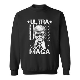 Ultra Maga Donald Trump Usa Flag Tshirt Sweatshirt - Monsterry CA