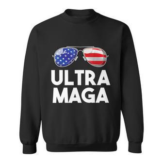 Ultra Maga Flag America Sunglasses Sweatshirt - Monsterry CA