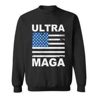 Ultra Maga Trump Usa Flag Sweatshirt - Monsterry CA