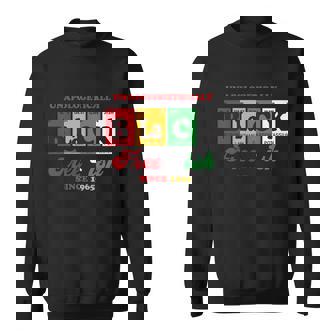 Unapologetically Black Freeish 1865 Black Periodic Table Juneteenth Graphic Design Printed Casual Daily Basic Sweatshirt - Thegiftio