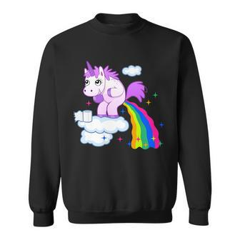Unicorn Pooping A Rainbow Tshirt Sweatshirt - Monsterry UK