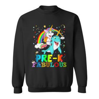 Unicorn Riding Narwhal Prek Fabulous Sweatshirt - Monsterry UK